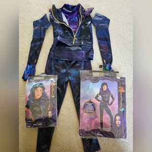 Descendants 3 Mal Costume and Wig (sz Med 8-10)